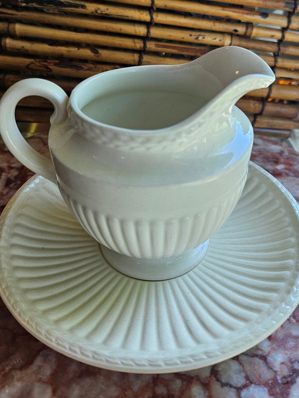 Wedgwood Edme Creamer & Saucer